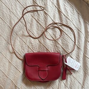 Red Leather Crossbody Bag